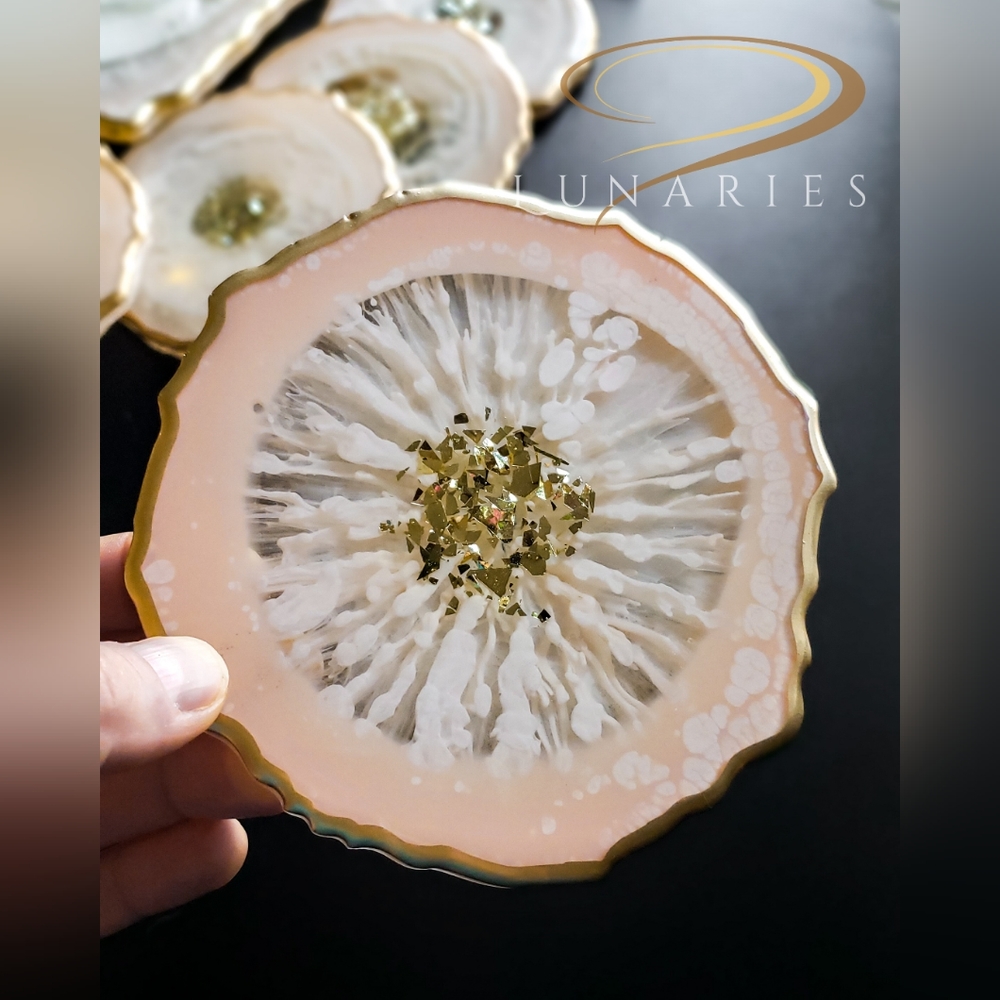 Large Coaster, Candle Accent, Handmade